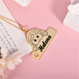 Custom Engraved Photo Pendant Necklace - Stainless Steel