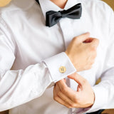 Personalized Engraved Stainless Steel Cufflinks - Father of the Bride Gift