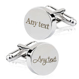 Personalized Engraved Stainless Steel Cufflinks - Father of the Bride Gift