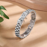 Personalized 2 Names Bracelet with Photo Stainless Steel Chain