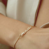 Personalized Arabic Name Engraved Stainless Steel Box Chain Jewelry