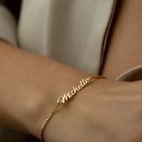Personalized Arabic Name Engraved Stainless Steel Box Chain Jewelry