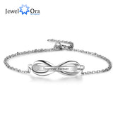 Personalized Infinity Bracelet with Name Bar for Women