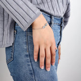 Personalized Infinity Bracelet with Name Bar for Women