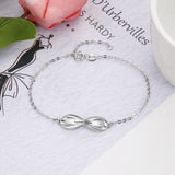 Personalized Infinity Bracelet with Name Bar for Women