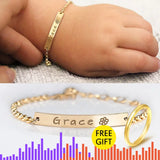 Personalized Engraving Name Bracelet Children's Nameplate Jewelry
