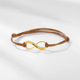 Personalized Engraving Name Bracelet Men Women Infinity Pendant