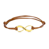 Personalized Engraving Name Bracelet Men Women Infinity Pendant