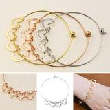 Heart Shape Charms Bracelet with Personalized Engraving