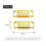 Custom Stainless Steel Shoe-buckle Nameplate for Women Men Couple