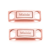 Custom Stainless Steel Shoe-buckle Nameplate for Women Men Couple