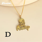 Custom Stainless Steel Photo Pendant Name Necklace for Women