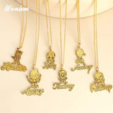 Custom Stainless Steel Photo Pendant Name Necklace for Women