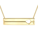 Personalized Engraving 2 Names Necklace 925 Sterling Silver