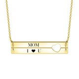 Personalized Engraving 2 Names Necklace 925 Sterling Silver