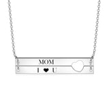 Personalized Engraving 2 Names Necklace 925 Sterling Silver