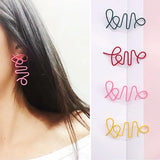 Personalized Love Earrings Spray Paint S925 Sterling Silver Hypoallergenic