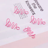 Personalized Love Earrings Spray Paint S925 Sterling Silver Hypoallergenic