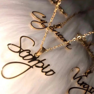 Personalized Exclusive Name Pendant Necklace All-match Clavicle Chain
