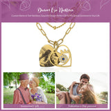 Custom Eye Double Chain Necklace - Mother's Gift