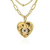 Custom Eye Double Chain Necklace - Mother's Gift