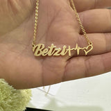 Personalized Faith Hope Love Name Necklace Stainless Steel Jewelry