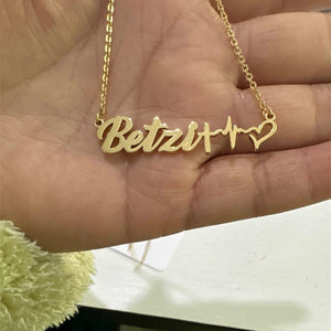 Personalized Faith Hope Love Name Necklace Stainless Steel Jewelry