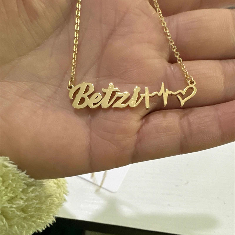 Personalized Faith Hope Love Name Necklace Stainless Steel Jewelry