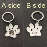 Custom Family Gift Keychain Engraved Photos Name Date Key Chain