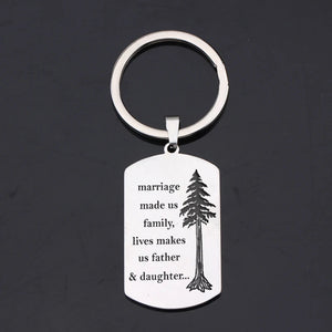 Personalized Family Keychain 3-color Charm Marriage Us Family