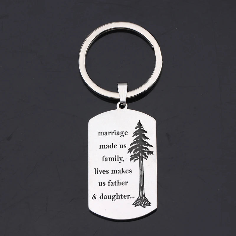 Personalized Family Keychain 3-color Charm Marriage Us Family