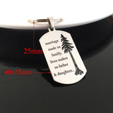 Personalized Family Keychain 3-color Charm Marriage Us Family