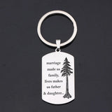 Personalized Family Keychain 3-color Charm Marriage Us Family