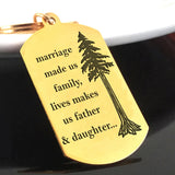 Personalized Family Keychain 3-color Charm Marriage Us Family