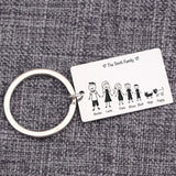 Personalized Family Love Keychain Name for Parents Children