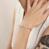 Personalized Family Multiple Name Bracelet Stainless Steel Bangle