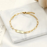 Personalized Family Multiple Name Bracelet Stainless Steel Bangle
