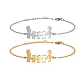 Personalized Family Name Bracelet ID Stainless Steel Jewelry Bangle