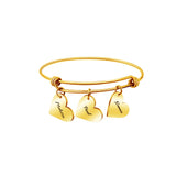 Personalized Family Name Hearts Bracelet Women's Jewelry Gift