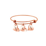 Personalized Family Name Hearts Bracelet Women's Jewelry Gift