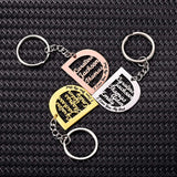 Family Name Keychain for Father Husband Men Car Anniversary