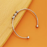 Personalized Family Names Beads Cuff Bracelet Monogram Bangle
