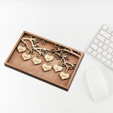 Family Names Tree Sign Frame Wooden DIY Handicrafts Desktop Ornaments