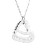 Personalized Stainless Steel Heart Necklace with Family Names