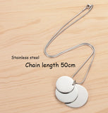 Custom Family Picture Necklace Engraved Photo Name Pendant