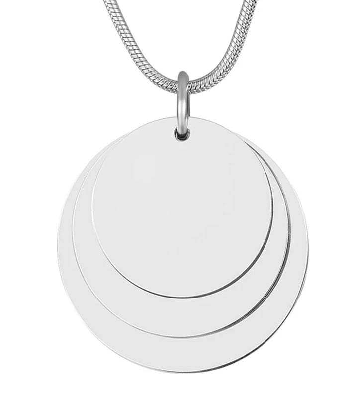 Custom Family Picture Necklace Engraved Photo Name Pendant