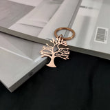 Personalized Family Tree Pendant Keychain Gift for Women
