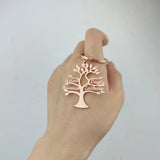 Personalized Family Tree Pendant Keychain Gift for Women