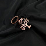 Personalized Family Tree Pendant Keychain Gift for Women