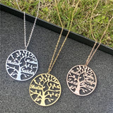Custom Family Tree Name Necklace, Stainless Steel, Up to 6 Names